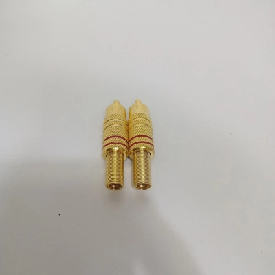 Rca Konnektör - Erkek Rca Jak - Rca Fiş Erkek - Kırmızı 2 Adet