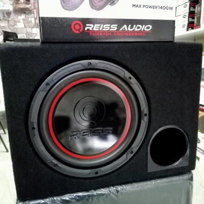 Reiss 30cm Kabinli Bass - Çift Bobin 1400w 400RMS Subwoofer 30cm 4 + 4 OHM