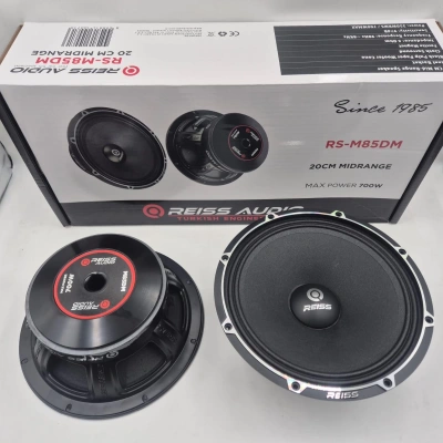 Reiss Midrange 20cm - 700W 350RMS Reiss RS-M85DM 20cm Midrange Hoparlör - Reiss PRO Midrange 20cm