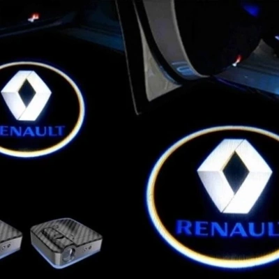 Renault Kapı Altı Led Logo - Renault Hayalet Logo Mesafe Sensörlü - Renault Yeni Nesil , Pilli , Yapıştırmalı Kapı Logo