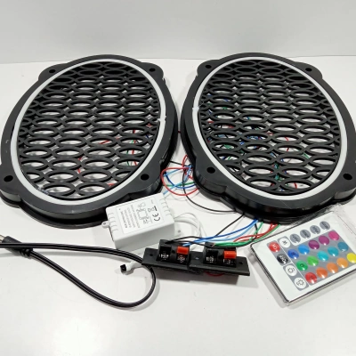 RGB Işıklı Oval Hoparlör Kapağı – RGB Neon Led Oval Midrange Kapak – Her Renk Yanan