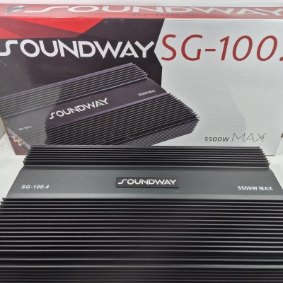 Soundway Amfi – 4 x 100 RMS Ses ve Bass Amfisi – Soundway SG-100.4 AB Class Oto Anfi