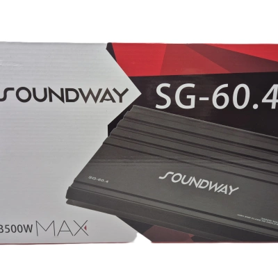Soundway Amfi – 4 x 60 RMS Ses ve Bass Amfisi 3500W – Soundway SG-60.4 AB Class Oto Anfi