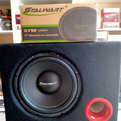 Stalwart 30cm Kabinli Bass - 1200w 300RMS Subwoofer 30cm