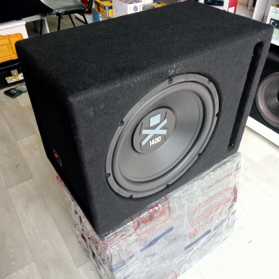 Xetec 38cm Kabinli Bass - 1400w 350RMS L Port kabinli Subwoofer 38cm
