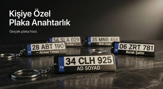 Plaka Anahtarlık