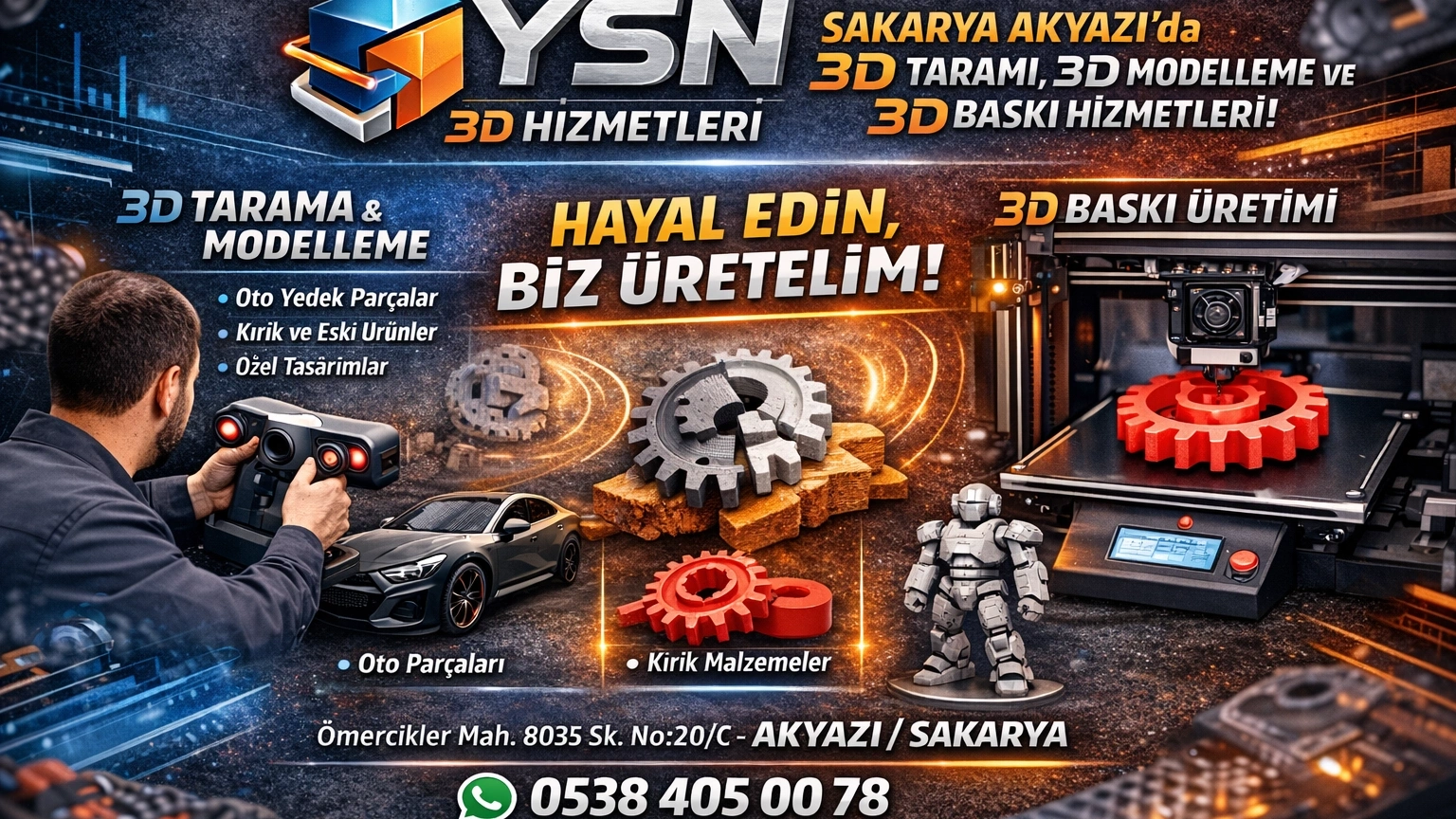 3D Baskı & 3D Tarama