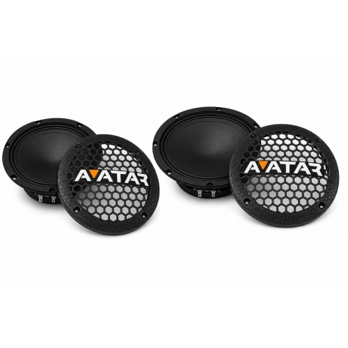 16cm Hoparlör Kapağı - Avatar Logolu Kaliteli Plastik Midrange Hoparlör Kapak 16 cm - 2 Adet