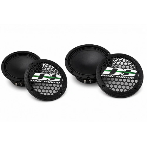 16cm Hoparlör Kapağı - Deaf Bonce Logolu Kaliteli Plastik Midrange Hoparlör Kapak 16 cm - 2 Adet