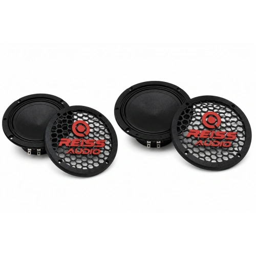 20cm Hoparlör Kapağı - Reiss Logolu Kaliteli Plastik Midrange Hoparlör Kapak 20 cm - 2 Adet