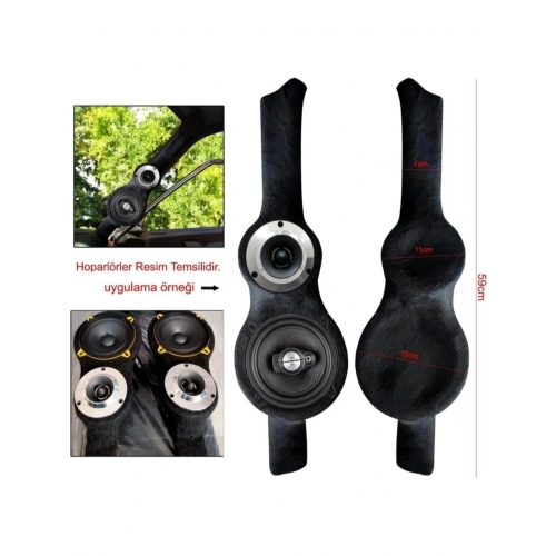 Tofaş Ön Direk Pandizot 13cm Hoparlör +  10cm Tweeter Yuvalı - Tofaş Ön Direk Pandizot 13 + 10