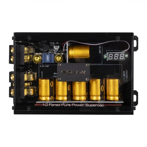 For-x Kapasitör 10 Farad - For-x XCAP-10F Gerçek 10 Farad Capacitor - 12V Kapasitör