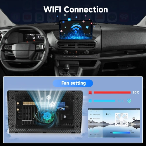 Fiat Scudo Android Teyp – Fiat Scudo ( 2024 - 2026 ) Oem Android Multimedya – Fiat Scudo Android Double Teyp