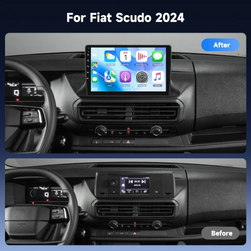 Fiat Scudo Android Teyp – Fiat Scudo ( 2024 - 2026 ) Oem Android Multimedya – Fiat Scudo Android Double Teyp