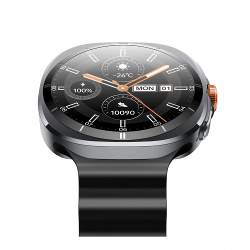 BİX Akıllı Saat - TSW2 1.43″ AMOLED Ekran, Bluetooth 5.3 Telefon Görüşme ve iOS & Android Uyumlu Metal Çerçeveli Akıllı Saat