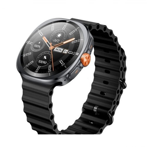 BİX Akıllı Saat - TSW2 1.43″ AMOLED Ekran, Bluetooth 5.3 Telefon Görüşme ve iOS & Android Uyumlu Metal Çerçeveli Akıllı Saat