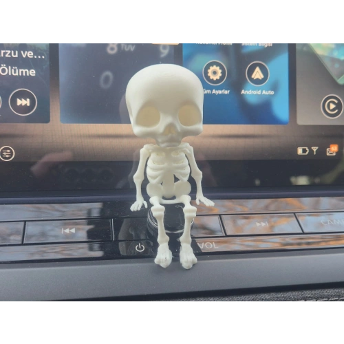 Oturan İskelet Araba Süsü - İskelet Araç Süsü - Oturan İskelet Araç Torpido Süsü