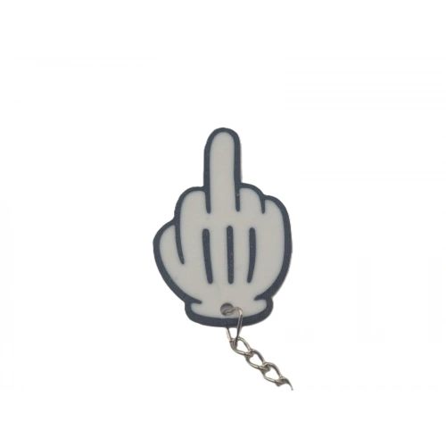 Orta Parmak Anahtarlık , Orta Parmak Araç Plaka Anahtarlık - Parmak Şeklinde Anahtarlık