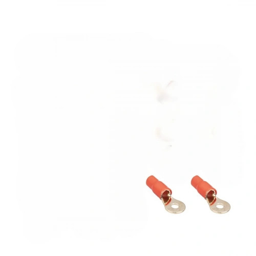 2 GA Bakır Yalıtımlı Amfi Kablo Ucu – Kırmızı - 2 Adet - Akü İçin Bakır Pabuç - 2ga Amfi Güç Kablosu Ucu - 2 Adet