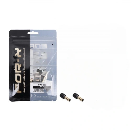 8ga Bakır Yalıtımlı Amfi Kablosu Ucu - 2 Adet - Siyah - 10 Mm İzoleli Bakır Yüksük - 8ga Yuvarlak Yüksük - 2 Adet