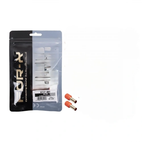 8ga Bakır Yalıtımlı Amfi Kablosu Ucu - Kırmızı - 2 Adet - 10 Mm İzoleli Bakır Yüksük - 8ga Yuvarlak Yüksük - 2 Adet