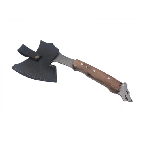 Kurtbaşlı Çelik Balta - 4116 Çelik Balta - Usta İşçilikli , Pimli ,  Kılıflı , Kurt Balta