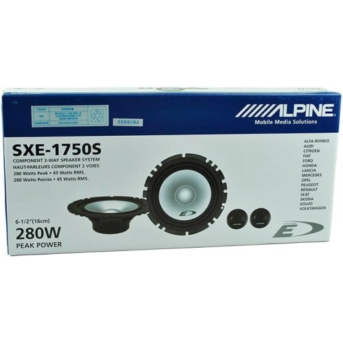 Alpine 13cm Component Hoparlör - Alpine SXE-1350S 13cm Mid Takımı - Alpine Komponent Hoparlör Seti