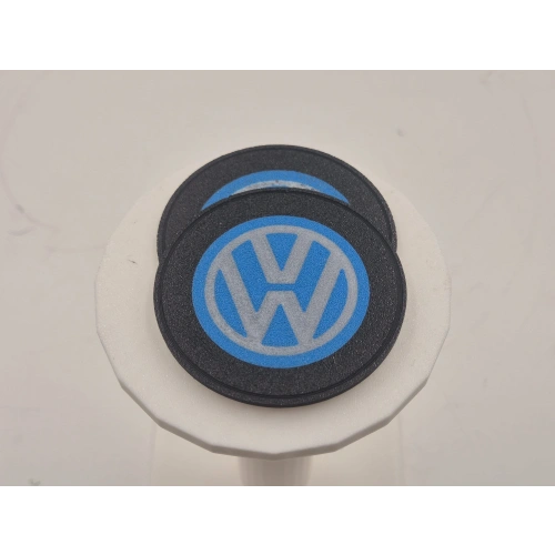 Volkswagen Araç Bardaklık Altlığı , VW Şişe ve Bardak Altlığı, Volkswagen Logolu Oto Bardaklık Altlığı