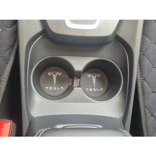 Tesla Araç Bardaklık Altlığı , Tesla Şişe ve Bardak Altlığı, Tesla Logolu Oto Bardaklık Altlığı