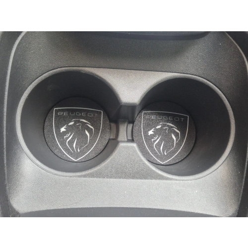 Peugeot Araç Bardaklık Altlığı , Peugeot Şişe ve Bardak Altlığı, Peugeot  Logolu Oto Bardaklık Altlığı