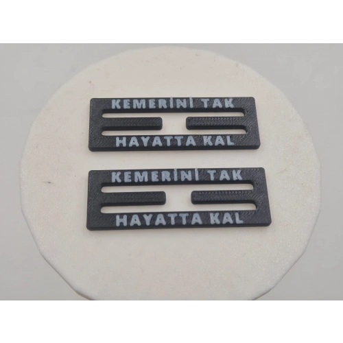 Araç Kemer Tokası Tutucu, Araç Kemer Tokası Sabitleyici , Kemer Tokası Klipsi - 2 Adet