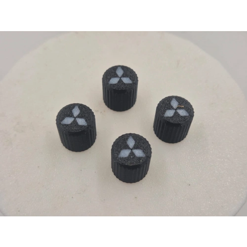 Mitsubishi Sibop Kapağı , Mitsubishi Araç Lastik Sibop Kapağı , Mitsubishi Araç Tekerlek Sibop Kapağı - 4 Adet