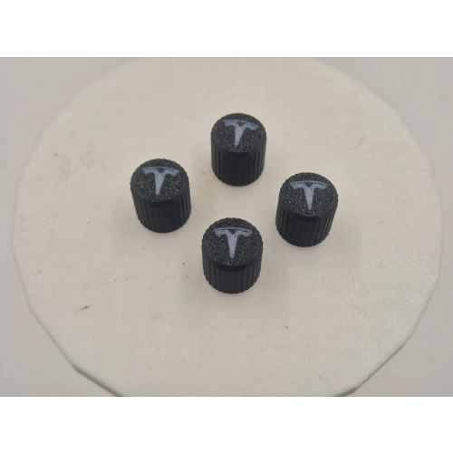 Tesla Sibop Kapağı , Tesla Araç Lastik Sibop Kapağı , Tesla Araç Tekerlek Sibop Kapağı - 4 Adet