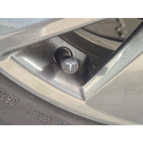 Tesla Sibop Kapağı , Tesla Araç Lastik Sibop Kapağı , Tesla Araç Tekerlek Sibop Kapağı - 4 Adet
