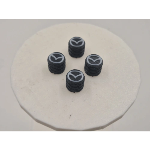 Mazda Sibop Kapağı , Mazda Araç Lastik Sibop Kapağı , Mazda Araç Tekerlek Sibop Kapağı - 4 Adet