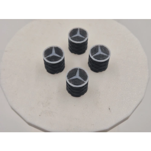 Mercedes Sibop Kapağı , Mercedes & Benz Araç Lastik Sibop Kapağı , Mercedes Araç Tekerlek Sibop Kapağı - 4 Adet