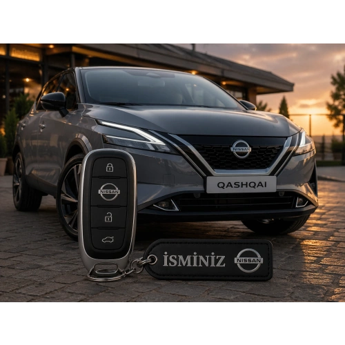 İsimli Nissan Anahtarlık , Kişiye Özel - Hediyelik İsimli Araç Logolu Anahtarlık - İsimli Nissan Araba Anahtarlığı