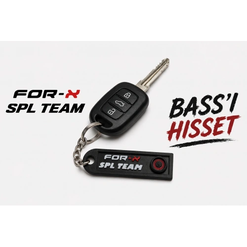For-x Bass Anahtarlık , For-x SPL Team Anahtarlık - For-x SPL Team Yazılı Araba Anahtarlığı
