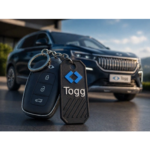TOGG Anahtarlık , Togg Logolu Araç Anahtarlık - TOGG Araba Anahtarlığı