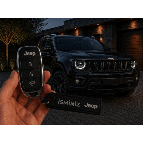 İsimli JEEP Anahtarlık , Kişiye Özel - Hediyelik İsimli Jeep Araç Logolu Anahtarlık - İsimli Araba Anahtarlığı