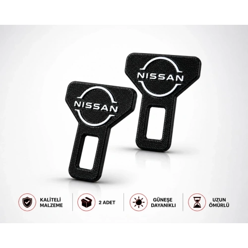 Nissan Kemer Tokası , Nissan Logolu Araç Kemer İkaz Susturucu , Nissan Kemer Bip Bip Susturucu - 2 Adet