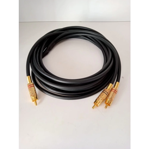 Amfi Rca Kablosu - 1 Giriş 2 Çıkış Bakır Kablo Teyp Subwoofer Çıkışı İçin - 5 Metre