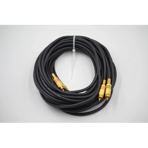 Amfi Rca Kablosu – 10 Metre - El Yapımı %100 Bakır – Uzun Anfi Rca Ses Kablosu - 10 MT