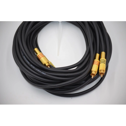 Amfi Rca Kablosu – 8 Metre - El Yapımı %100 Bakır – Uzun Anfi Rca Ses Kablosu - 8 MT