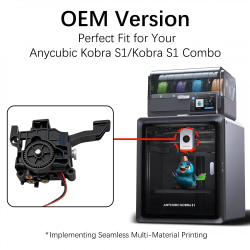 Anycubic Kobra S1 Extruder - Anycubic Kobra S1 Combo Orjinal Extruder  - Anycubic S1 Extruder