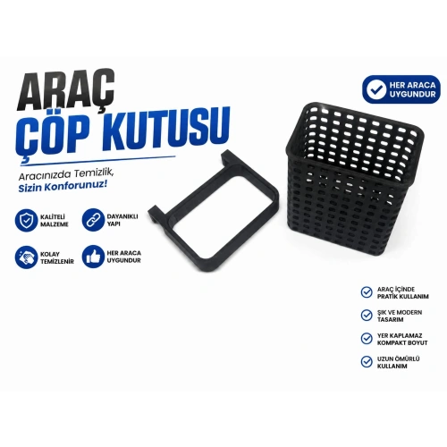 Araç Çöp Kutusu , Araç Kapı Ceplik Çöp Kovası , Universal Araç Koltuk Arkası Çöp Kutusu
