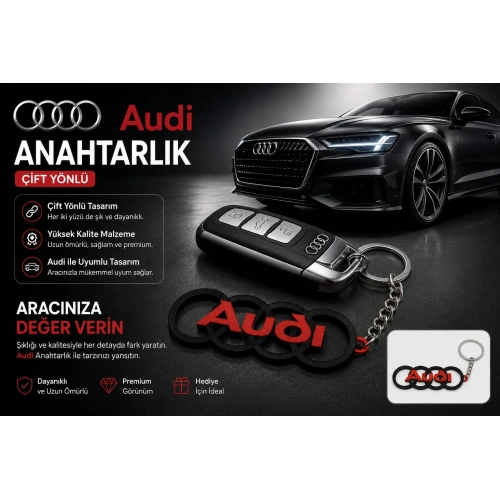AUDİ Anahtarlık , AUDİ Logolu Araç Anahtarlık - AUDİ Araba Anahtarlığı