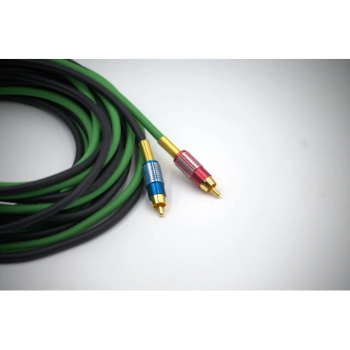 Bakır Amfi Rca Kablosu - 2 Giriş 4 Çıkış Anfi Rca Kablosu - 5 Metre - El Yapımı Tam Bakır -  5 Metre
