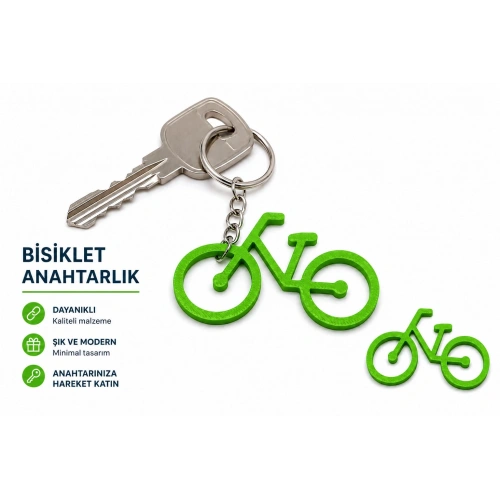 Bisiklet Anahtarlık , Yeşil Bisiklet Araç Anahtarlık - Bisiklet Araba Anahtarlığı