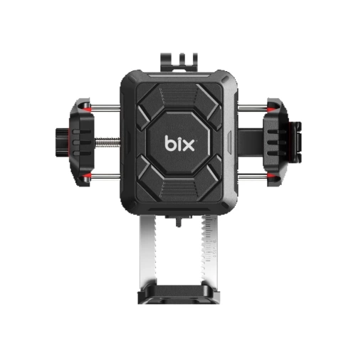 BİX Motosiklet Telefon Tutacağı - Gidon ve Aynalık Bağlantılı , 360 Derece , Sarsılma Önleyici Motosiklet Bisiklet Telefon Tutucu